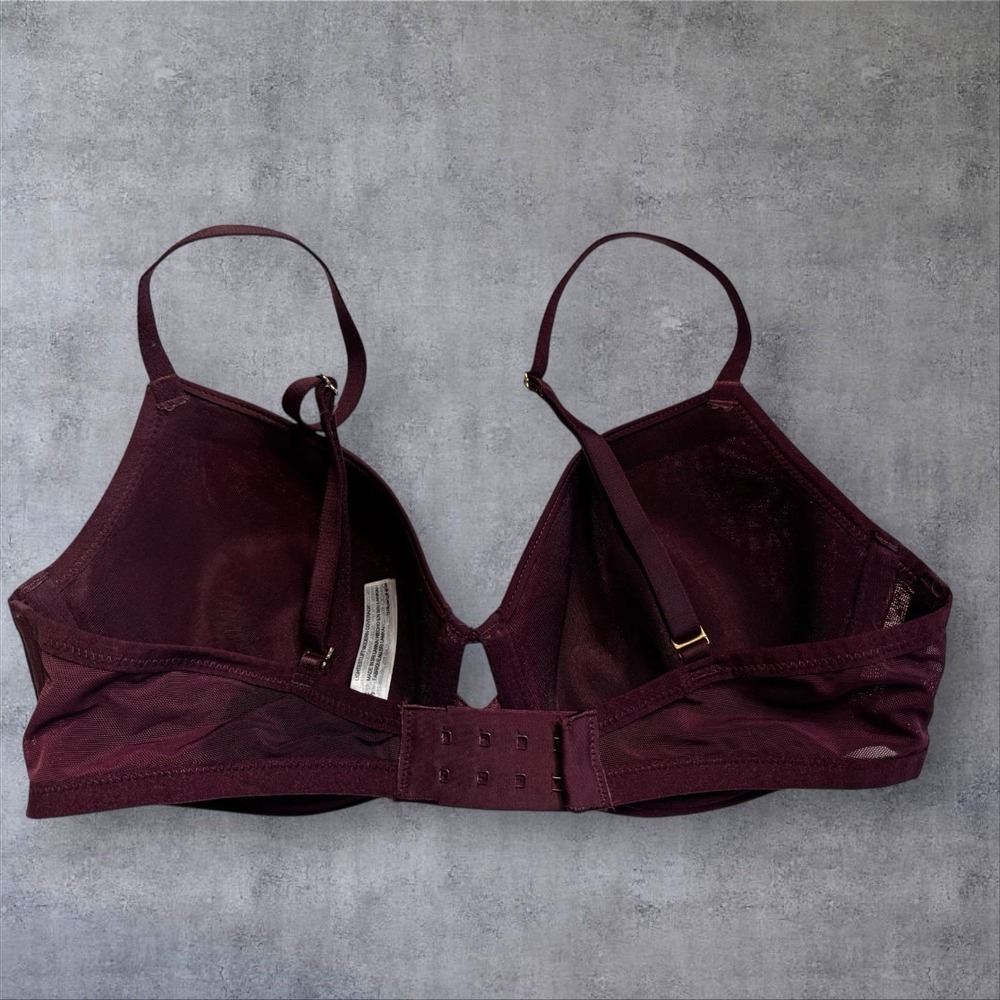 Soma Lightest Lift Modern Coverage Underwire Bra Burgundy Wine Size 34D - Picture 5 of 10
